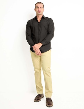 Camisa de vestir Kenneth Cole de algodón manga larga para hombre