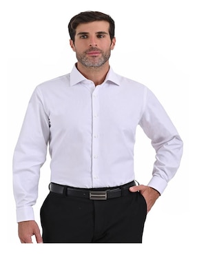 Camisa de vestir Michel Blanc manga larga para hombre