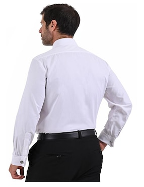 Camisa de vestir Michel Blanc manga larga para hombre