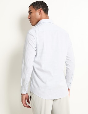 Camisa de vestir Calvin Klein de algodón manga larga para hombre
