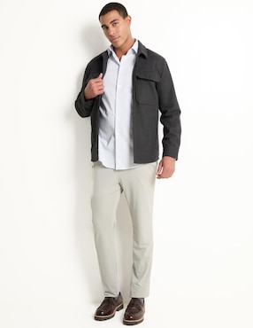 Camisa de vestir Calvin Klein de algodón manga larga para hombre