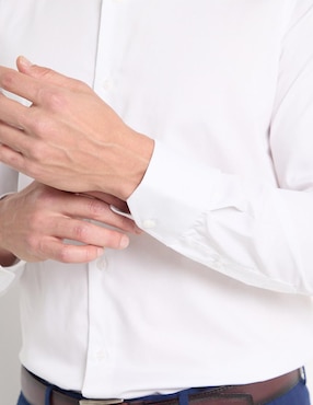 Camisa de vestir Scappino de algodón manga larga para hombre