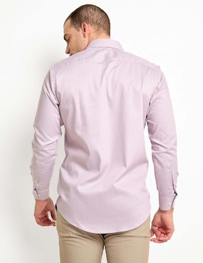 Camisa de vestir Perry Ellis manga larga para hombre