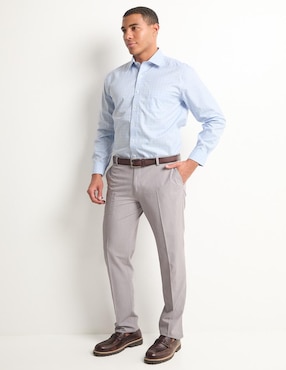 Camisa de vestir Brooks Brothers de algodón manga larga para hombre