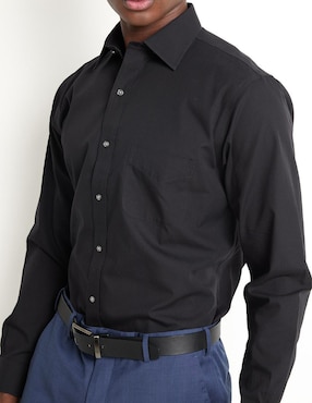 Camisa de vestir Brooks Brothers de algodón manga larga para hombre
