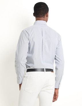 Camisa de vestir Brooks Brothers de algodón manga larga para hombre