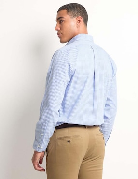 Camisa de vestir Brooks Brothers de algodón manga larga para hombre