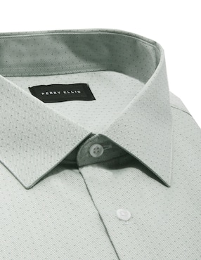 Camisa de vestir Perry Ellis manga larga para hombre