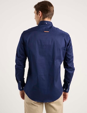 Camisa business casual Spagnolo de algodón manga larga para hombre