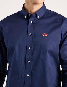 Camisa business casual Spagnolo de algodón manga larga para hombre