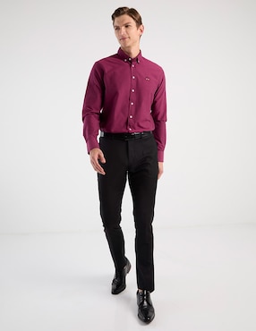 Camisa business casual Spagnolo de algodón manga larga para hombre