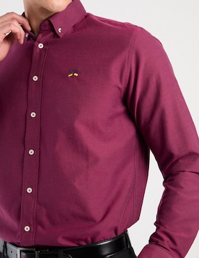 Camisa business casual Spagnolo de algodón manga larga para hombre