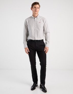 Camisa business casual Spagnolo de algodón manga larga para hombre