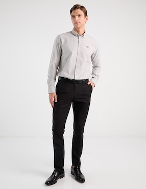 Camisa business casual Spagnolo de algodón manga larga para hombre