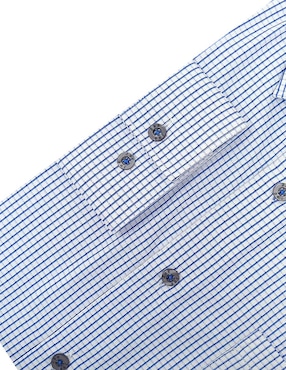 Camisa de vestir Jbe de algodón manga larga para hombre