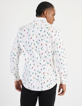 Camisa casual Oppo Suits manga larga para hombre
