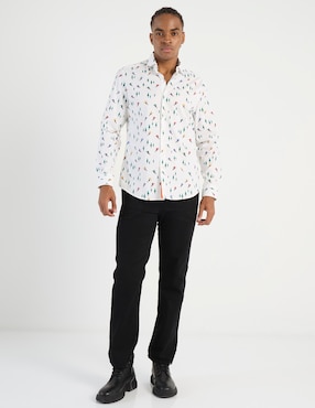 Camisa casual Oppo Suits manga larga para hombre