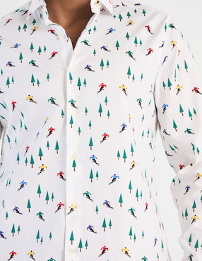 Camisa casual Oppo Suits manga larga para hombre