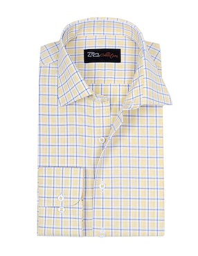 Camisa de vestir L.P.C. de algodón manga larga para hombre
