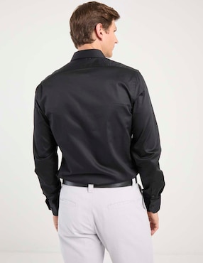 Camisa de vestir Dkny C de algodón manga larga para hombre