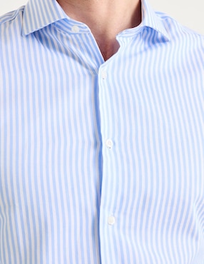 Camisa de vestir Dkny C de algodón manga larga para hombre
