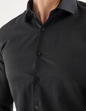 Camisa de vestir Kenneth Cole manga larga para hombre