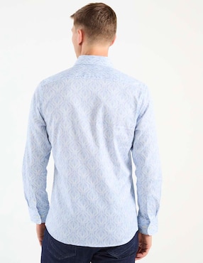 Camisa de vestir Ted Baker de algodón manga larga para hombre