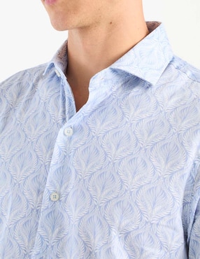 Camisa de vestir Ted Baker de algodón manga larga para hombre