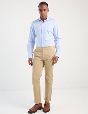 Camisa de vestir Dkny C de algodón manga larga para hombre