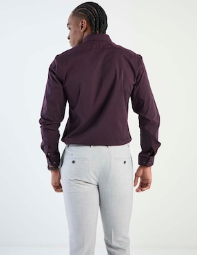 Camisa de vestir Kenneth Cole manga larga para hombre