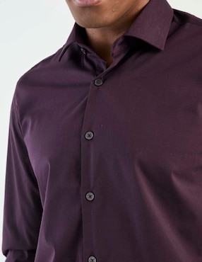 Camisa de vestir Kenneth Cole manga larga para hombre