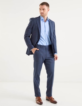 Camisa de vestir Kenneth Cole manga larga para hombre