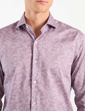 Camisa casual de algodón Ted Baker manga larga para hombre