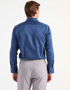 Camisa de vestir Ted Baker de algodón manga larga para hombre