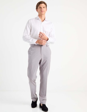 Camisa de vestir Ted Baker de algodón manga larga para hombre
