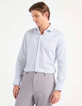 Camisa business casual Ted Baker de algodón manga larga para hombre