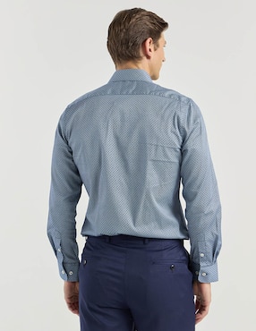 Camisa de vestir Ted Baker de algodón manga larga para hombre