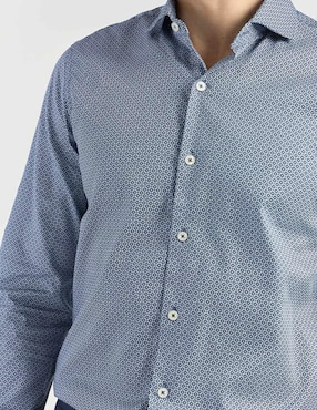 Camisa de vestir Ted Baker de algodón manga larga para hombre