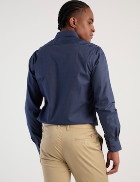 Camisa de vestir Dkny C de algodón manga larga para hombre