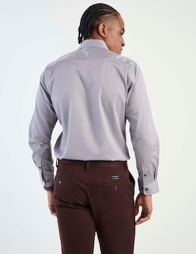 Camisa de vestir Ted Baker de algodón manga larga para hombre
