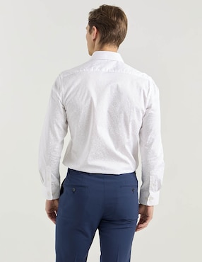 Camisa de vestir Ted Baker de algodón manga larga para hombre