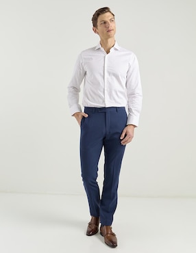 Camisa de vestir Ted Baker de algodón manga larga para hombre