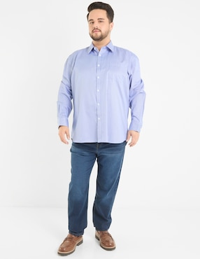 Camisa de vestir Oscar De La Renta manga larga para hombre