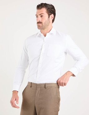 Camisa formal Oscar de la renta manga larga para hombre