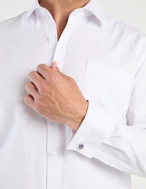 Camisa de vestir Oscar De La Renta manga larga para hombre