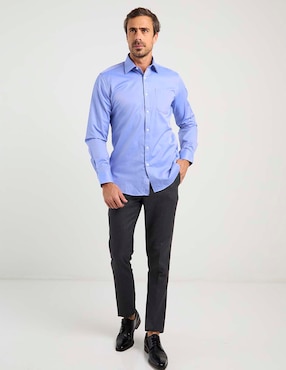 Camisa de vestir Oscar de la Renta manga larga para hombre