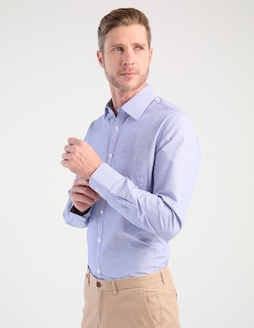 Camisa de vestir Oscar de la Renta manga larga para hombre
