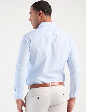 Camisa de vestir Puroego manga larga para hombre