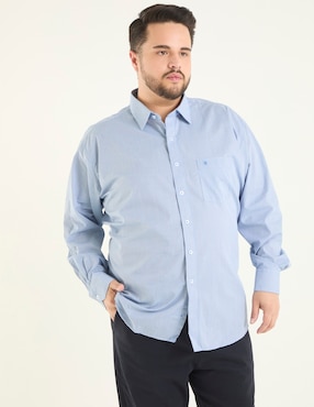 Camisa de vestir Manchester manga larga para hombre