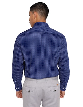 Camisa de vestir Tommy Hilfiger de algodón manga larga para hombre